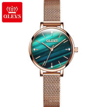 OLEVS Lady Fashion Dress Cronógrafo Reloj de pulsera OEM Su propio logotipo Reloj Malla / Correa de cuero Relojes de cuarzo